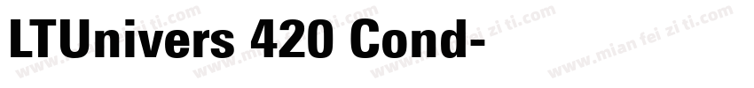 LTUnivers 420 Cond字体转换